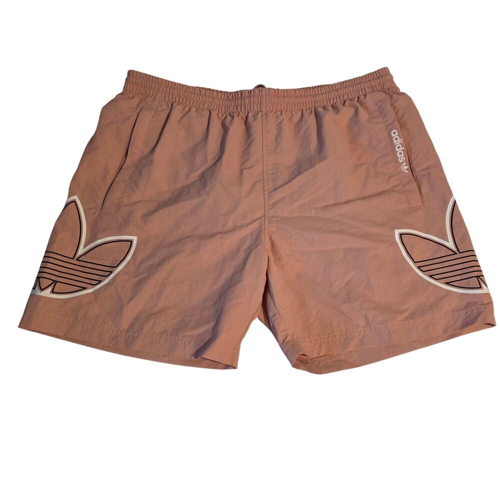 Adidas Originals Big Trefoil Swim Trunks Mauve‎ Pink Large